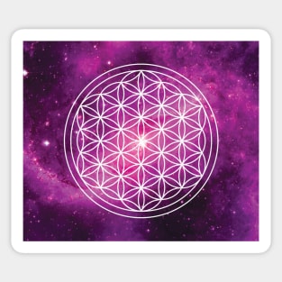 Flower of Life Galaxy Sticker